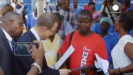 Az ebola ellen kampányol az ENSZ főtitkár