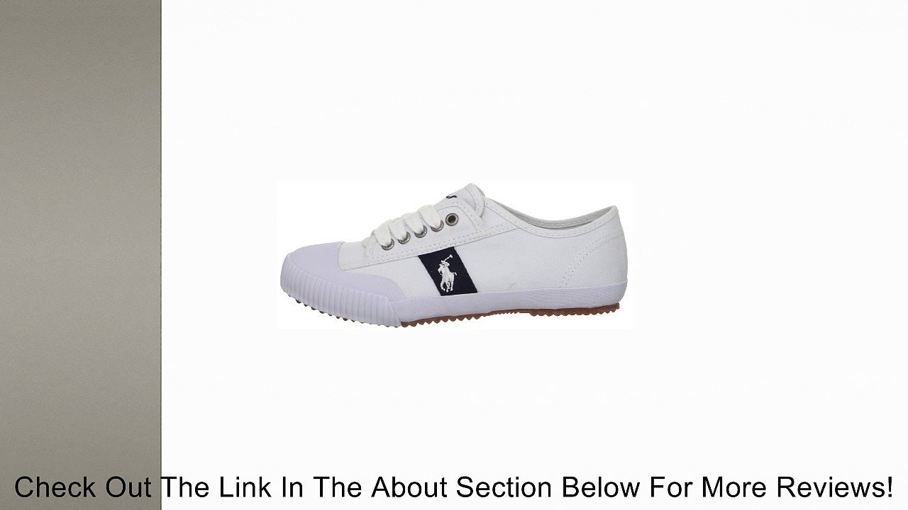 Polo Ralph Lauren Kids Classic Tennis Shoe (Toddler/Little Kid/Big Kid),White/Navy,4 M US Big Kid Review