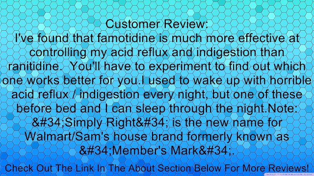 Simply RightTM Maximum Strength Famotidine Acid Reducer - 200 Ct. Review