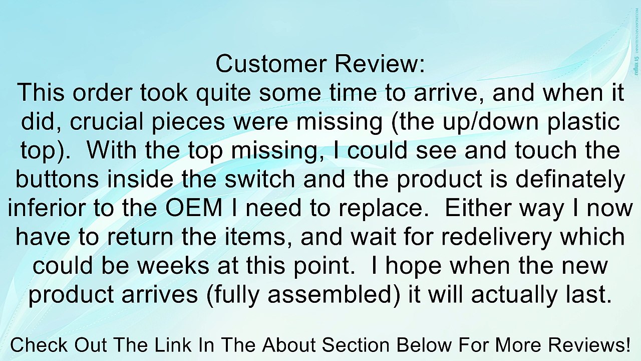 Green Power Window Switch Fit For 3 Series E36 318I 318IS 323I 325I 328I M3 Z3 Review