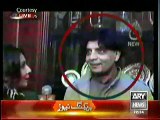 Dr Danish shows clips of Chaudhry Nisar,Look how happily he is smiling.