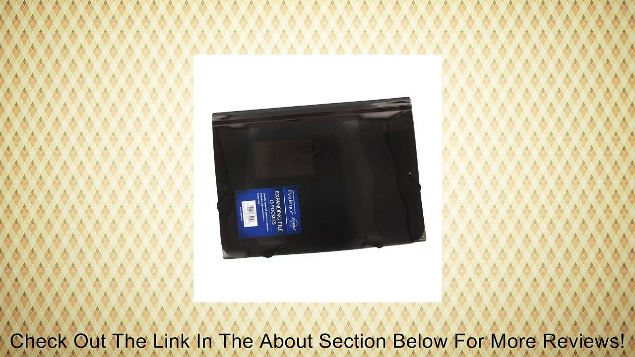 Ampad Evidence 13 Pocket Black Letter Expanding File Review