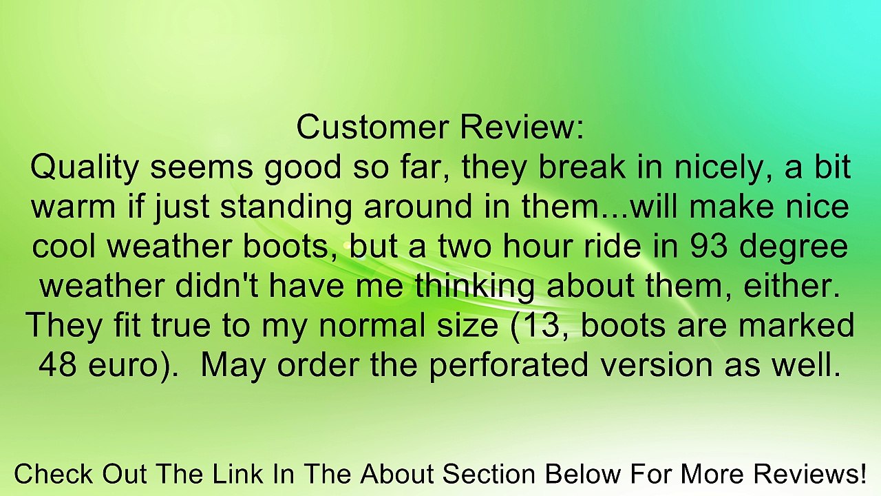 Cortech Latigo WP Men's Street Motorcycle Boots - Black / Size 11 Review