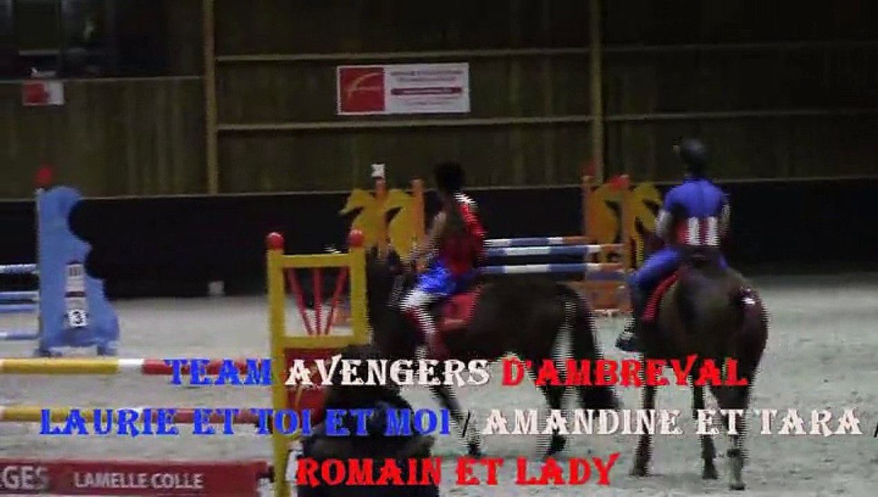 concours déguisé d'équitation en équipe divx