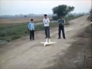 pakistani boy making Aeroplan nice talent