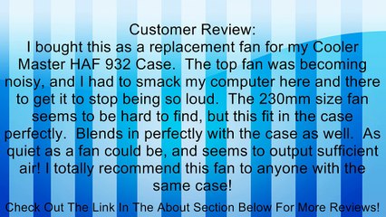 BitFenix Spectre Pro 230mm Case Fan BFF-SPRO-23030KK-RP Black Review