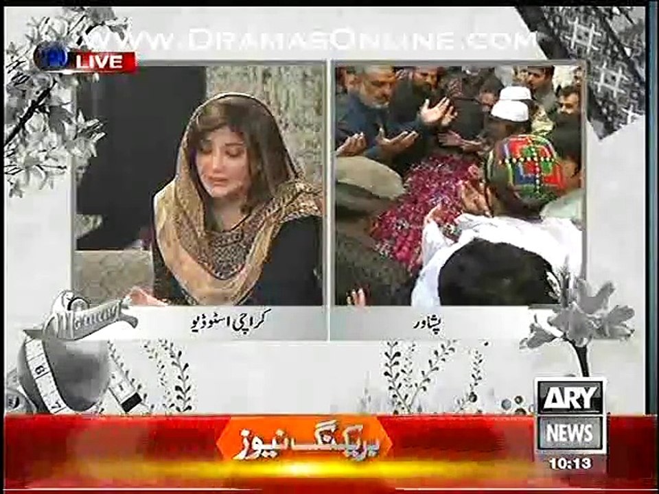ARY Anchor telling the stories told by those children who got saved in the terror attack in peshawar