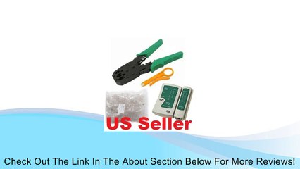 Скачать видео: Wild-us Cable Tester +Crimp Crimper +100 Rj45 Cat5 Cat5e Connector Plug Network Tool Set Review