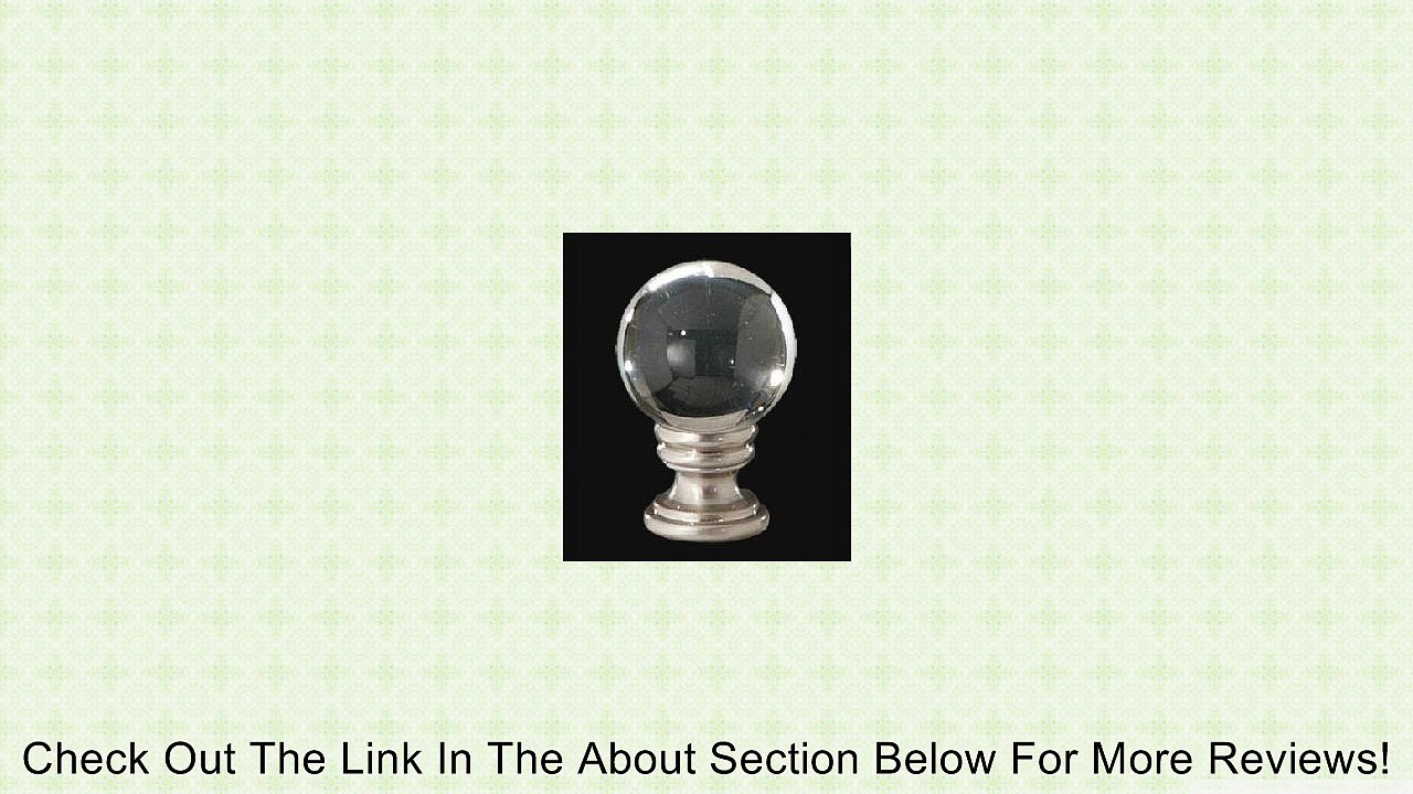 B&P Lamp Clear Crystal Ball Finial, 1 5/8 In Ht. 1/4-27 Tap Review