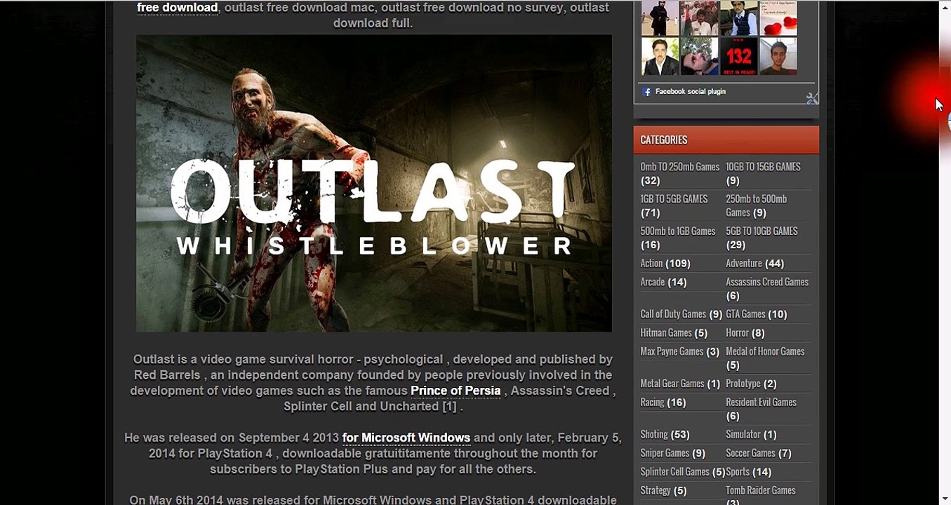 Outlast Whistleblower PC Game Free Download Direct