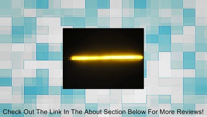 30 Cm 12 in Car Knight Rider Flash Strobe Scanner Strip Light Amber 32 Led Review