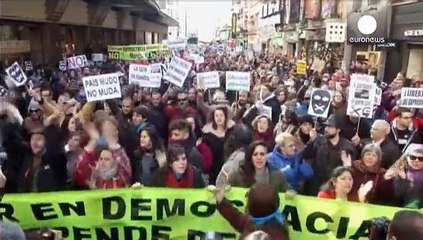 Tüntetés a tüntetésekért Madridban