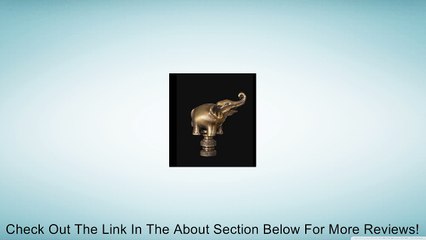 B&P Lamp Elephant Brass Finial, 2 1/4 In Ht., 1/4-27 Tap Review