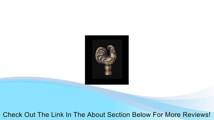 B&P Lamp Rooster Design Brass Lamp Finial, 1/4-27F Base For Use On Standard Harp, 2 1/2 In Ht Review