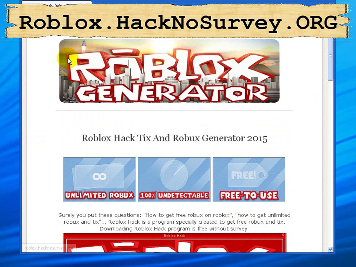 Roblox Hack 2015 Roblox Cheats 2015 Get Free Robux No Survey