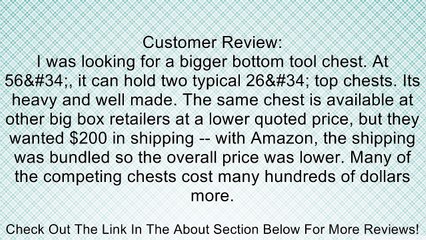 Excel TB5607B-Black 56-Inch Roller Metal Tool Cabinet with 12 BBS Drawers Review