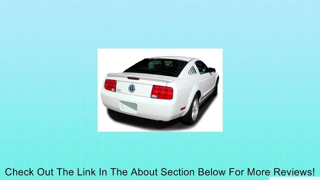 Mach-Speed 12013 Ford Mustang Coupe Textured Aluminum Rear Window Louver - 2005-2013 - Black - Made in the USA Review