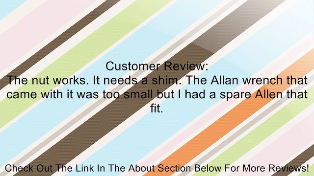 Black Floyd Rose Locking Nut 42mm Review