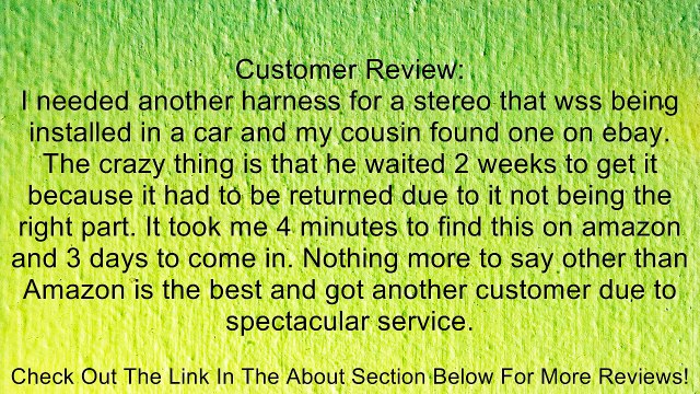 Power Acoustik Car Sterio Head Unit 16-pin Wire Harness Power Plug PTID 7002NRB 8920 8940NRBT Review