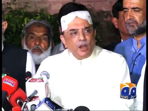 Tahirul Qadri tells Zardari to 'shut his mouth'-Geo Reports-04 Oct 2014