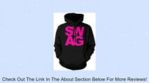 SWAG Mens Sweatshirt, Sexy Bold Neon Swagger Pullover Hoodie, Small, Black Review