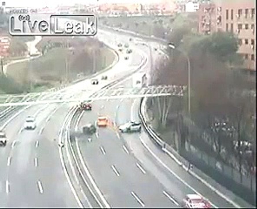 Scary Accident on Highway
