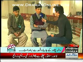 Sahir talking to 2 children who were present in the auditorium were all this massacre happened