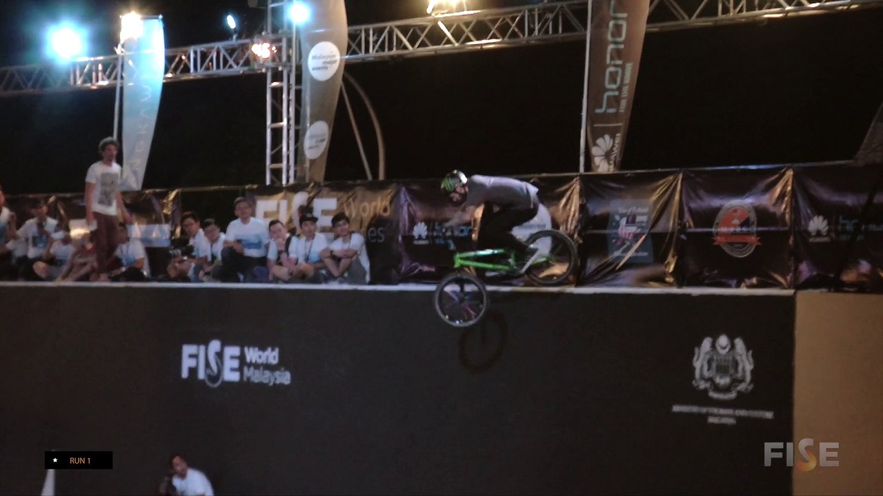 Alex Coleborn - 2nd Semi-Final BMX Park Pro - FISE World Malaysia 2014