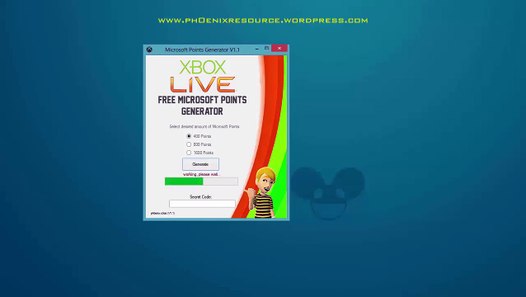 (NEW v1.1!) ☀ MICROSOFT POINTS GENERATOR ☀ [No Surveys