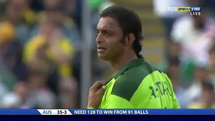 Shoaib Akhtar Running Wild on David Hussey