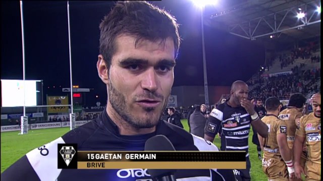 TOP14 - Brive-Oyonnax Interview Gaëtan Germain (BRI) - J13 - Saison 2014/2015