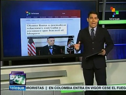 teleSUR destaca la reanudación de relaciones entre Cuba y EE.UU.