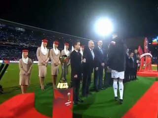 Cristiano Ronaldo oublie de saluer le Prince du Maroc (Real Madrid vs San Lorenzo)