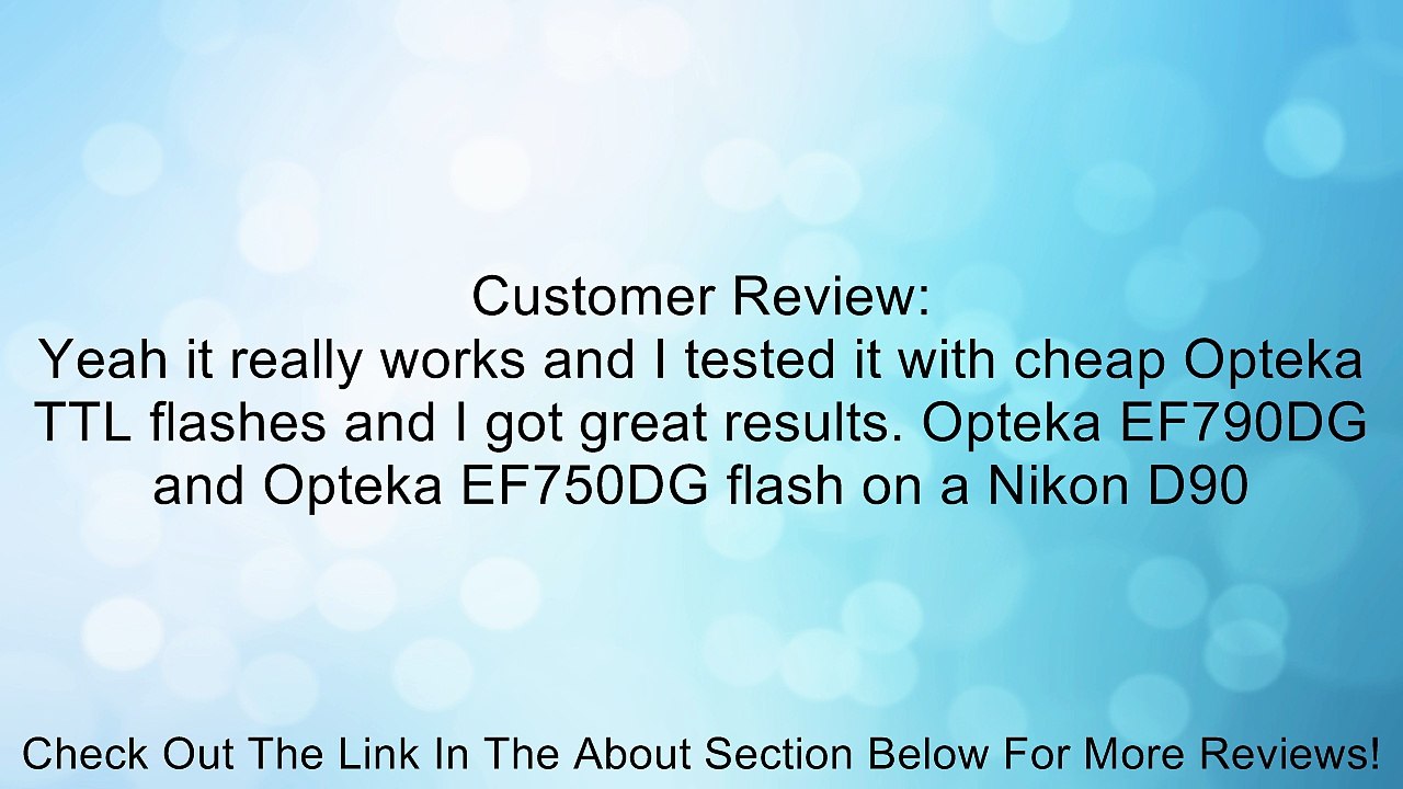 Pixel FC-312/M 3.6m TTL Off-Camera Flash Sync Cord Cable for Nikon Cameras Review