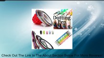 5 X 2 Way Marbleizing Dotting Pen Set for Nail Art Manicure Pedicure 10 Color Rolls Nail Art Decoration Striping Tape Review