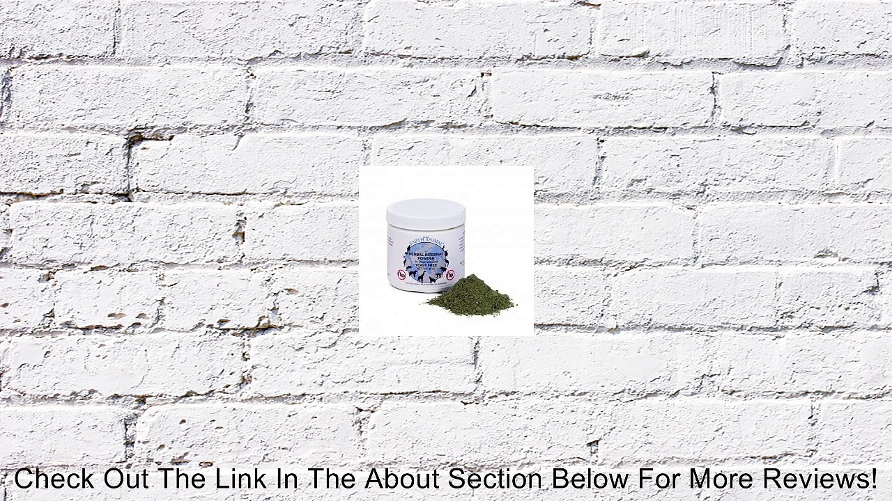 Earth Animal Herbal Internal Powder for Dogs and Cats Yeast Free 8 oz Review