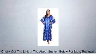 Up2date Fashion Satin Caftan, Twilight Floral Print, One Size Plus, Style#Caf-36 Review