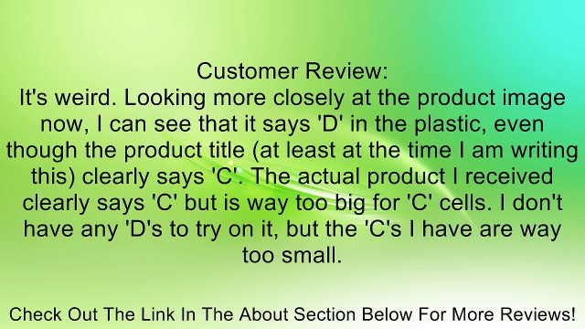 Two Wires Black Plastic 3 x 1.5V D Battery Holder Cell Box Clip Review