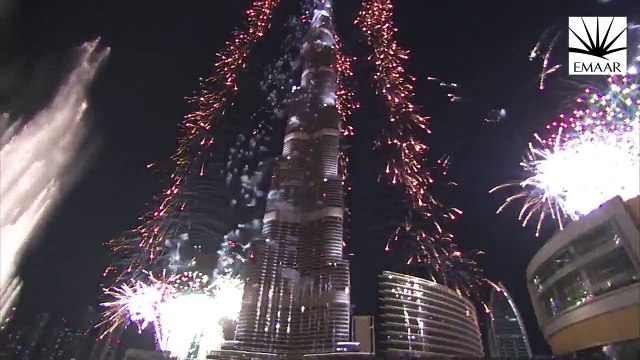 Dubai New Year Celebration 2014 - Burj Khalifa Fireworks - Happy New Year Dubai 2014 - FULL