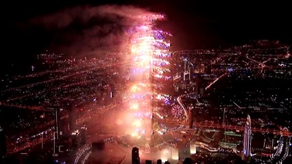 New Year's 2015 at Downtown Dubai HD Video Official 2015 New Year Celebration