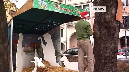 IL PRESEPE DEL GRUPPONE DEGLI ALPINI
