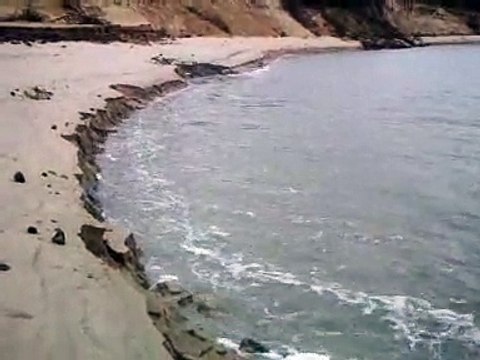 BAIE D'AUTHIE NORD Erosion violente en baie d'Authie au jusant en 2012