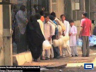 After Massive power  breakdown Karachi in the dark .