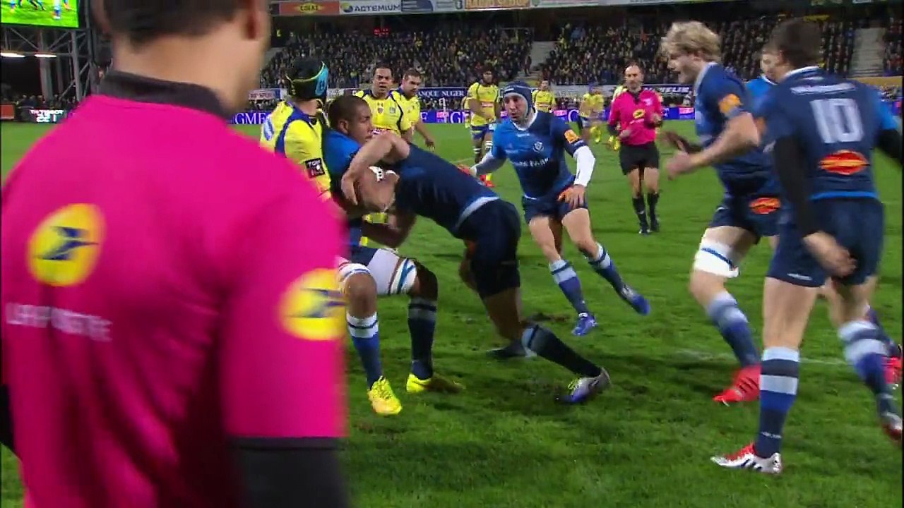 TOP14 - Clermont-Castres: Essai Rémy Grosso (CAS) - J13 - Saison 2014/2015