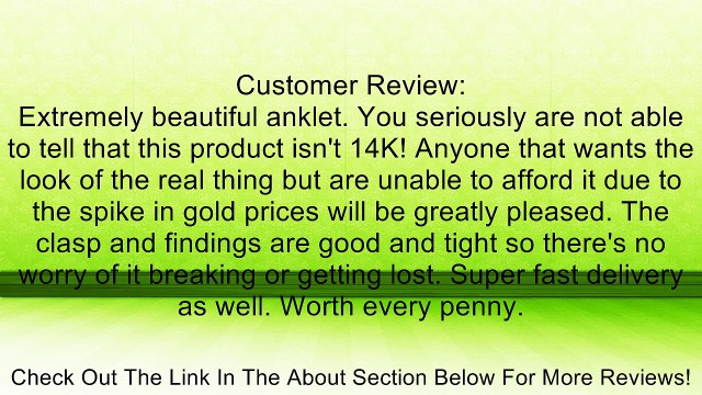 White And Yellow Triple Bead Chain Anklet In Sterling Silver (9, 10 And 11 Length Inches) Review