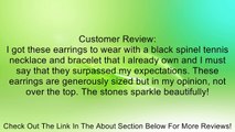 Bling Jewelry Black Simulated Onyx CZ Inside Out Hoop Earrings Black Rhodium Plated Review