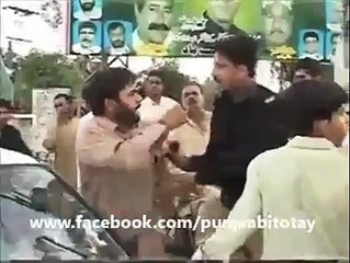 غیرت مند پٹھان نے پنجاب پولیس کی کر دی پٹائی