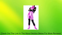 Black and Pink Long Sleeve Unitard, Made of Shiny Spandex Review