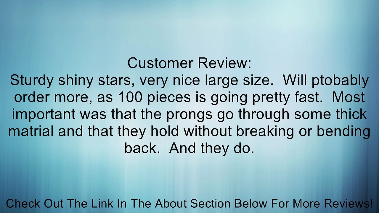 100pcs Silver Star Studs Nailheads 9mm Review