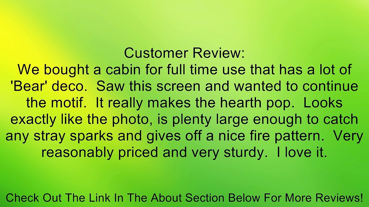 LL Home Metal Bear Fire Screen Review